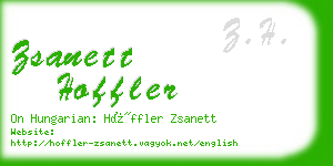 zsanett hoffler business card